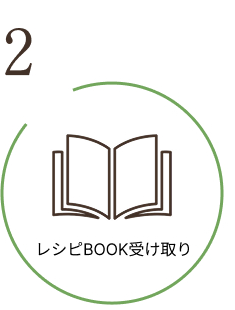 2. レシピBOOK受け取り